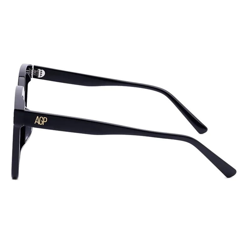 AGP PARIS Women's Classic Square Frame Acetate Polarized Lens UV400 Sunglasses