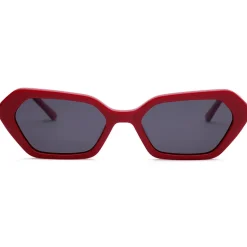 AGP PARIS Women's Futuristic Angular Micro Acetate Polarized Lens UV400 Sunglasses