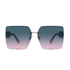 AGP PARIS Women's Square Acetate Gradient Lens UV400 Sunglasses
