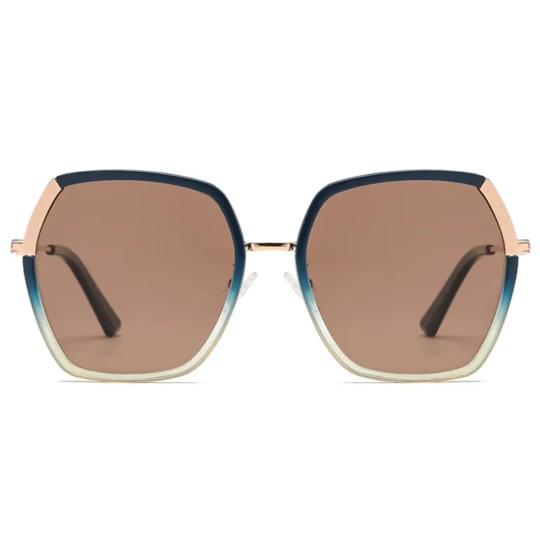 AGP PARIS Women's Square Acetate Polarized Lens UV400 Sunglasses