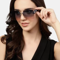 AGP PARIS Women's Square Acetate Polarized Lens UV400 Sunglasses