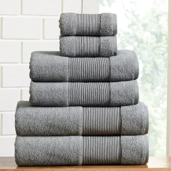 Aircloud 6-pc. Quick Dry Solid Bath Towel Set