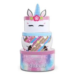 Alder Creek Born To Sparkle Unicorn Tower Food Set