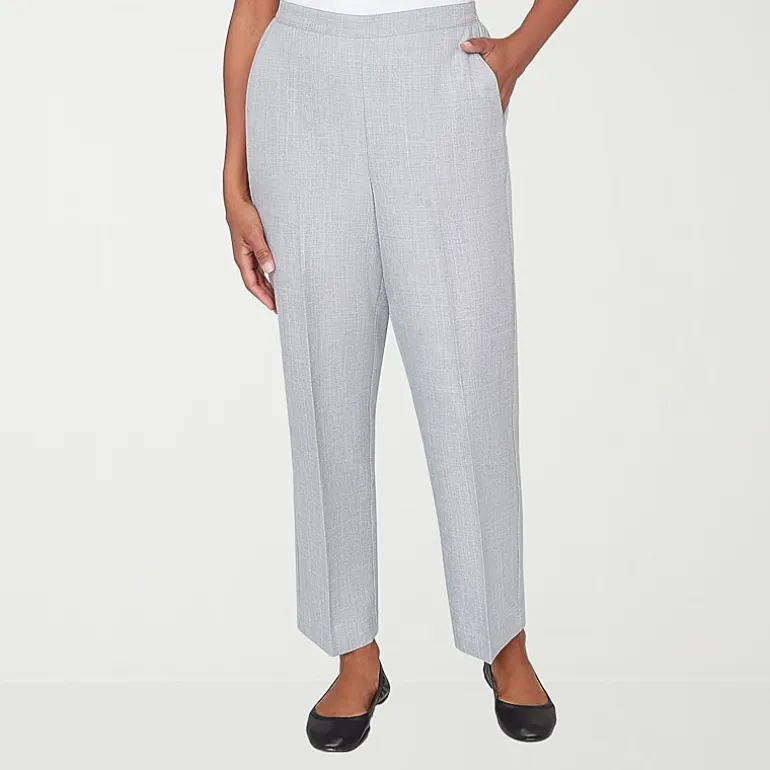Alfred Dunner Al Fresco Womens Straight Mid Rise Pull-On Pant