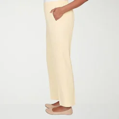 Alfred Dunner Al Fresco Womens Straight Mid Rise Pull-On Pant