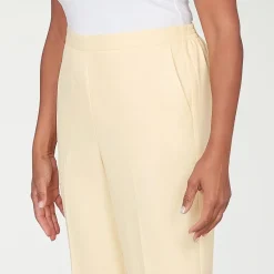 Alfred Dunner Al Fresco Womens Straight Mid Rise Pull-On Pant
