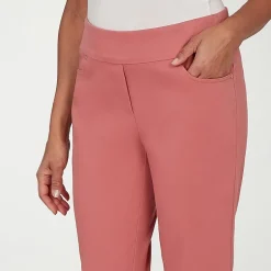 Alfred Dunner Camden Market Womens Straight Mid Rise Pull-On Pant