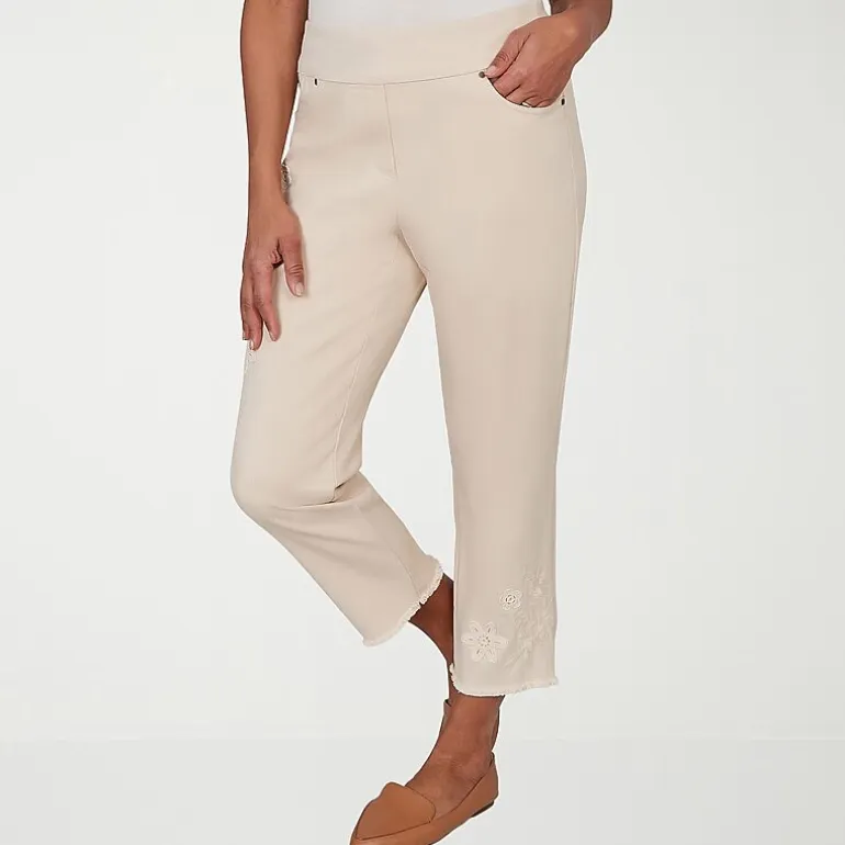 Alfred Dunner Camden Market Womens Straight Mid Rise Pull-On Pant