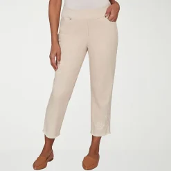 Alfred Dunner Camden Market Womens Straight Mid Rise Pull-On Pant