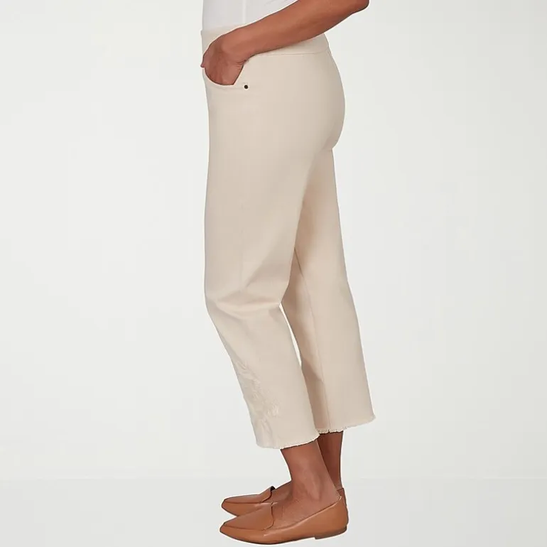 Alfred Dunner Camden Market Womens Straight Mid Rise Pull-On Pant