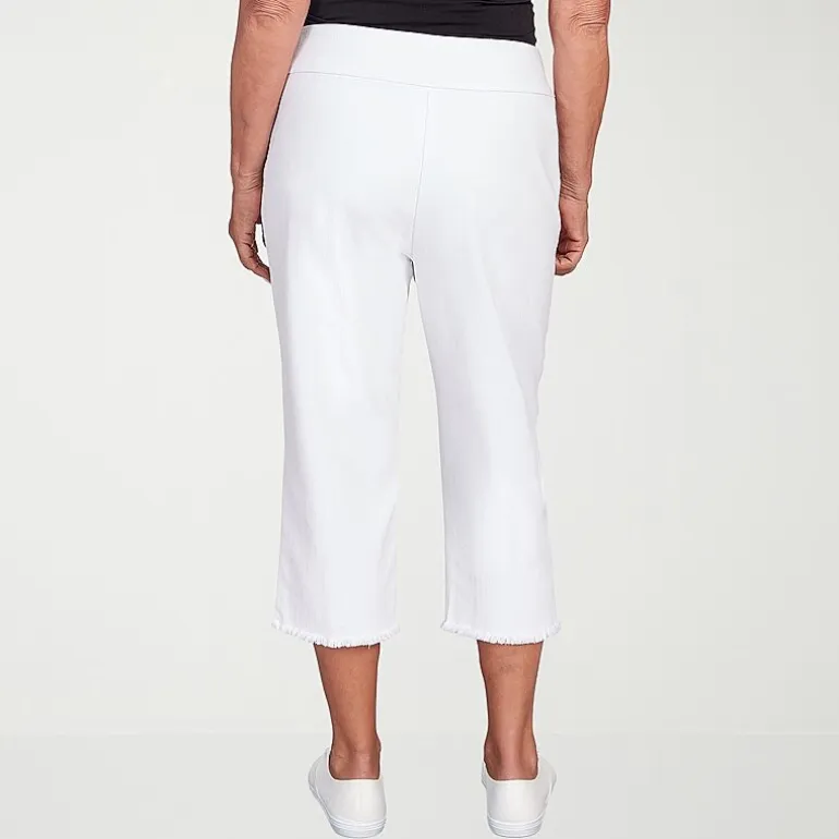 Alfred Dunner Classics Womens Mid Rise Capri Jean