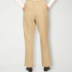 Alfred Dunner Classics Womens Straight Mid Rise Pull-On Pant
