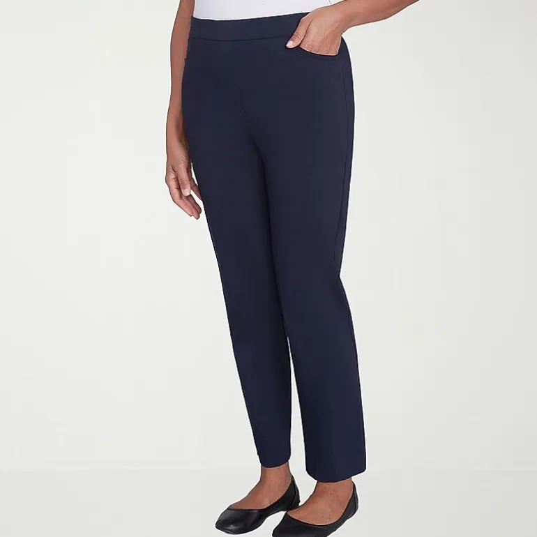 Alfred Dunner Classics Womens Allure Stretch Pant