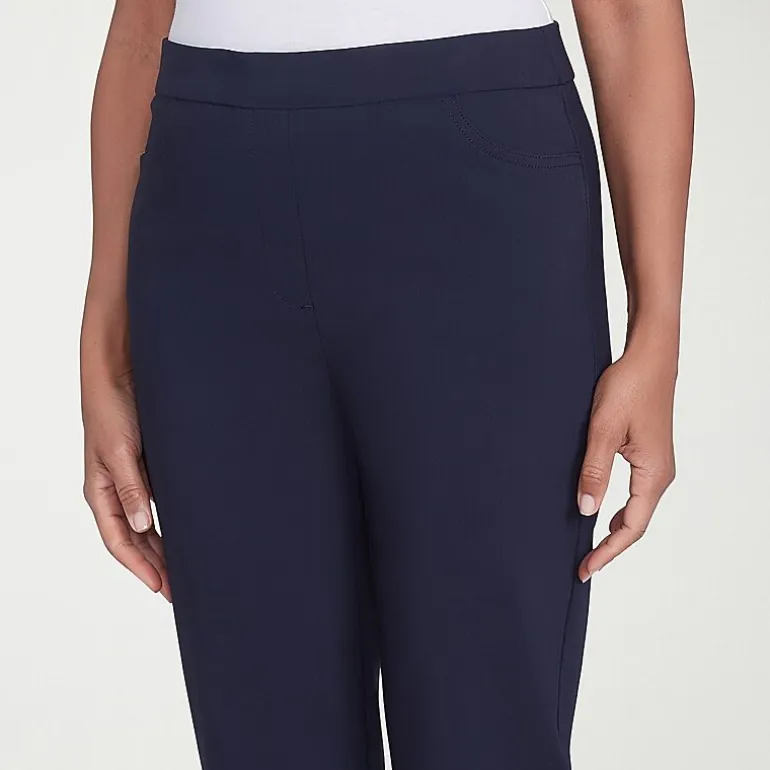 Alfred Dunner Classics Womens Allure Stretch Pant