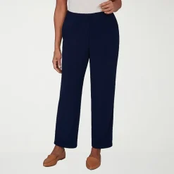Alfred Dunner Classics Womens Mid Rise Soft Knit Pull-On Pant
