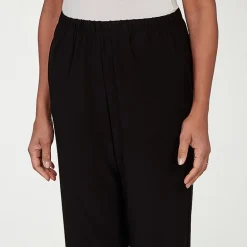 Alfred Dunner Classics Womens Mid Rise Soft Knit Pull-On Pant
