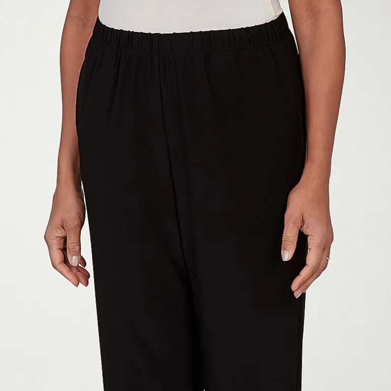 Alfred Dunner Classics Womens Mid Rise Soft Knit Pull-On Pant