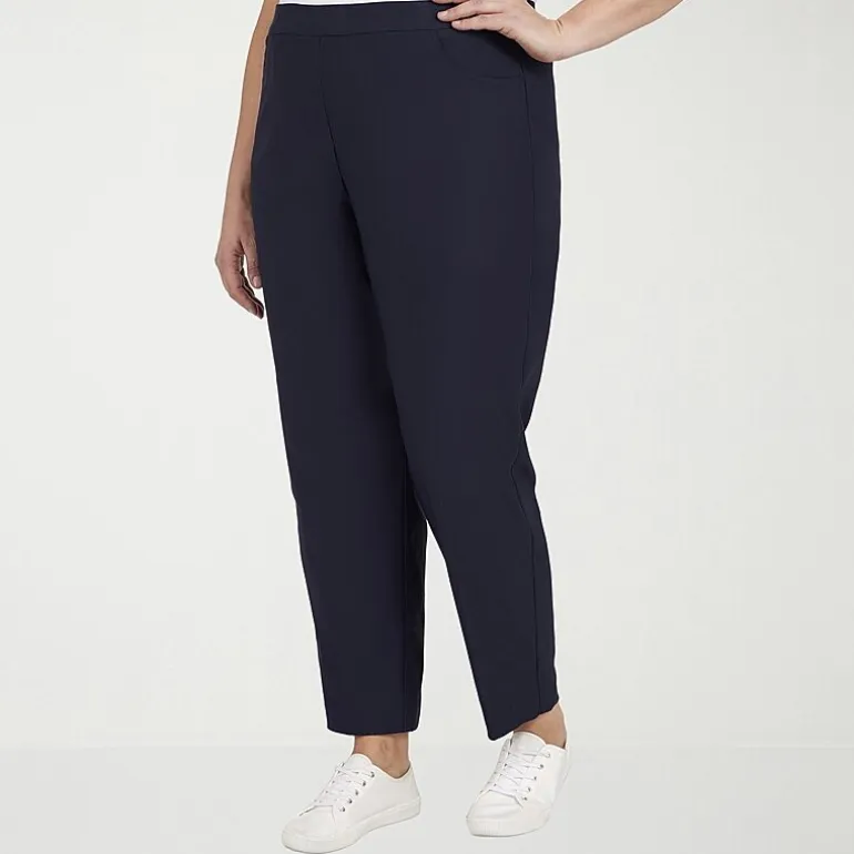 Alfred Dunner Classics Womens Plus Slim Pull-On Pants