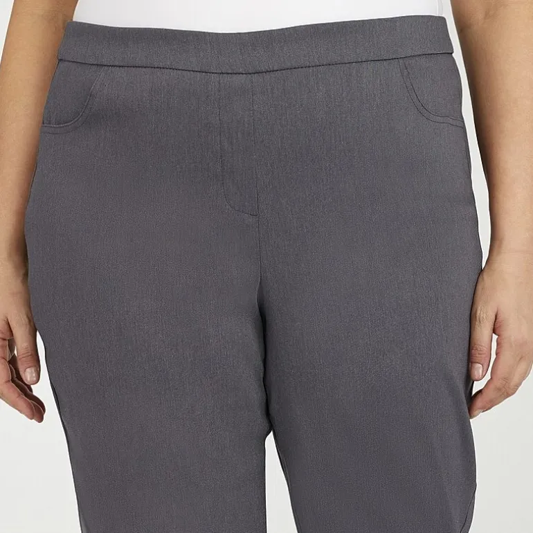 Alfred Dunner Classics Womens Plus Slim Pull-On Pants