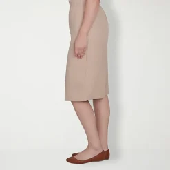 Alfred Dunner Classics Womens Mid Rise Pencil Skirt