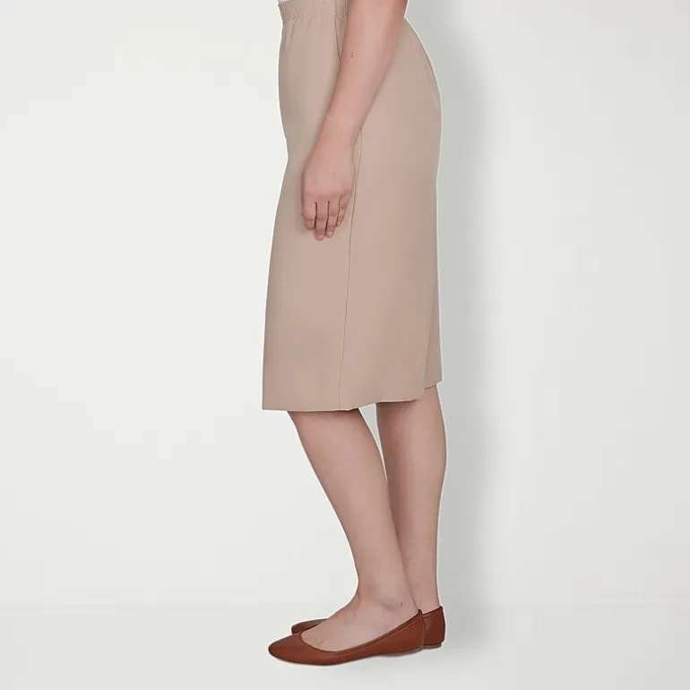 Alfred Dunner Classics Womens Mid Rise Pencil Skirt
