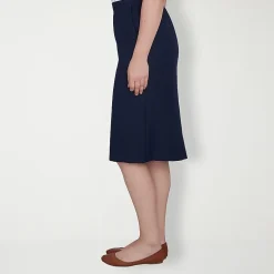 Alfred Dunner Classics Womens Mid Rise Pencil Skirt