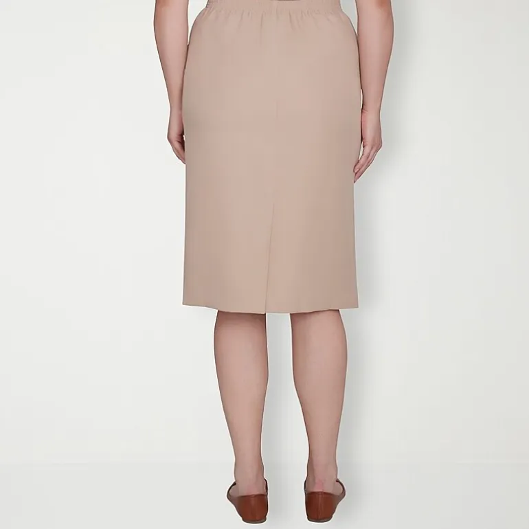 Alfred Dunner Classics Womens Mid Rise Pencil Skirt
