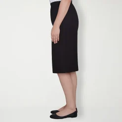 Alfred Dunner Classics Womens Mid Rise Pencil Skirt