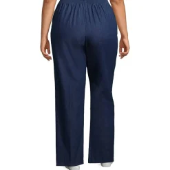 Alfred Dunner Classics Womens Plus Straight Pull-On Pants