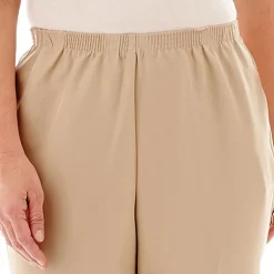 Alfred Dunner Classics Womens Plus Straight Pull-On Pants