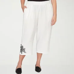 Alfred Dunner Crowd Pleaser Womens Plus Straight Capri Pant