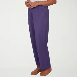 Alfred Dunner Grand Bazaar Womens Straight Mid Rise Pull-On Pant