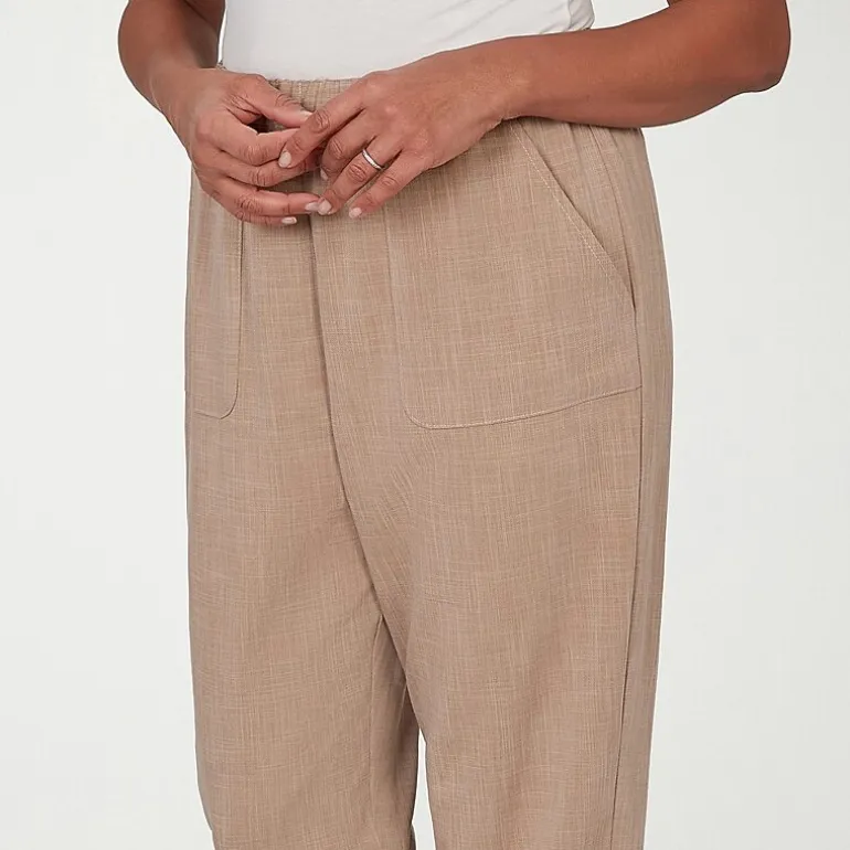 Alfred Dunner Grand Bazaar Womens Straight Mid Rise Pull-On Pant