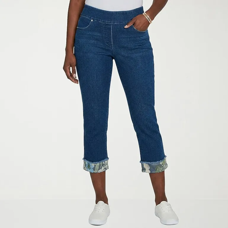 Alfred Dunner Indigo Girls Womens Mid Rise Straight Leg Jean
