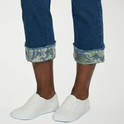 Alfred Dunner Indigo Girls Womens Mid Rise Straight Leg Jean