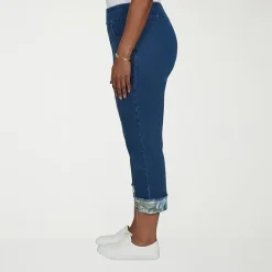 Alfred Dunner Indigo Girls Womens Mid Rise Straight Leg Jean