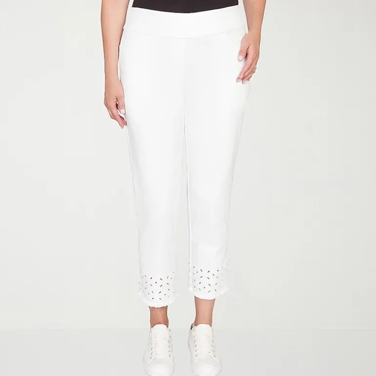 Alfred Dunner Mykonos Womens Straight Mid Rise Pull-On Pant