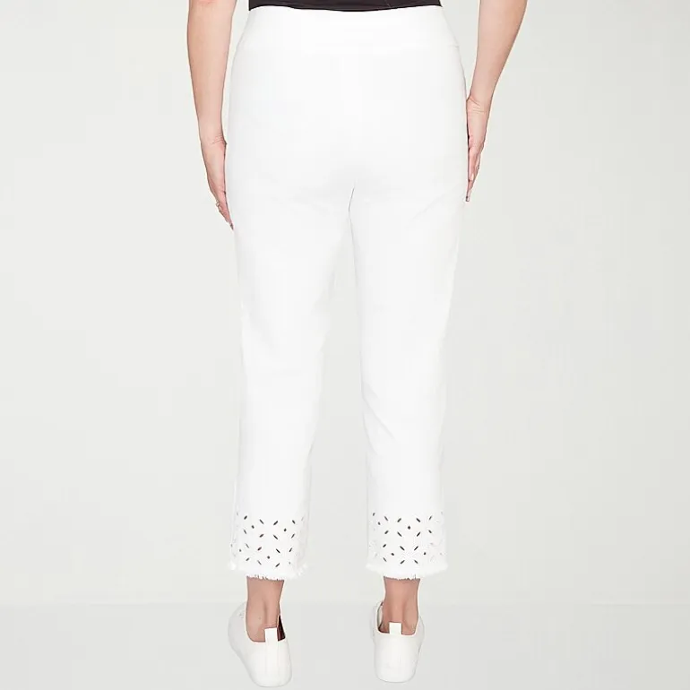 Alfred Dunner Mykonos Womens Straight Mid Rise Pull-On Pant