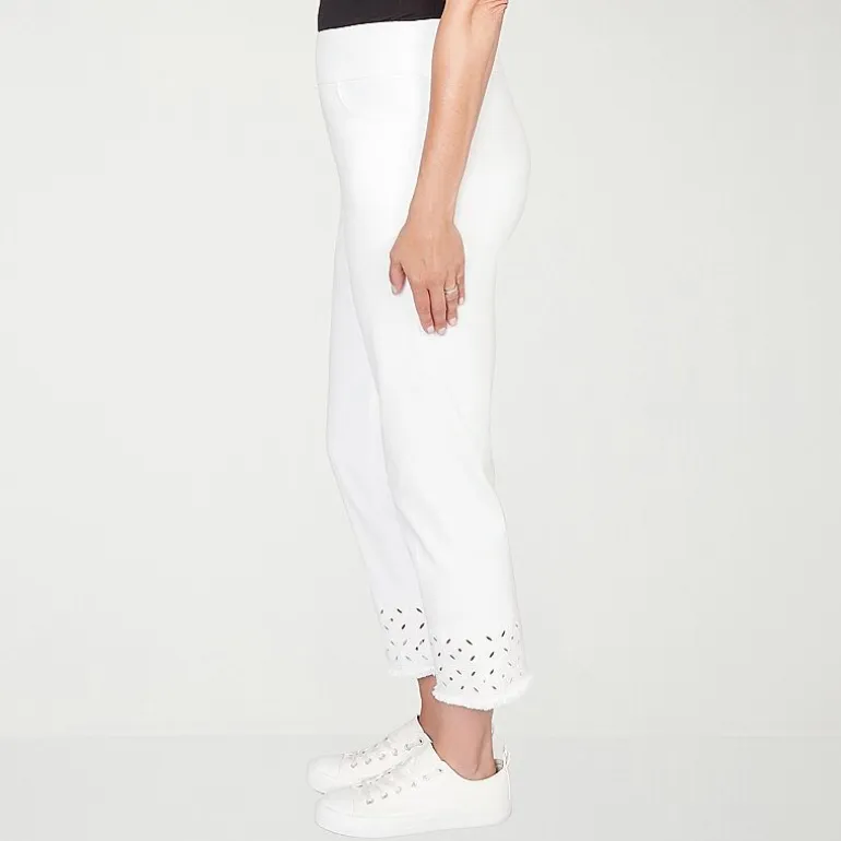 Alfred Dunner Mykonos Womens Straight Mid Rise Pull-On Pant