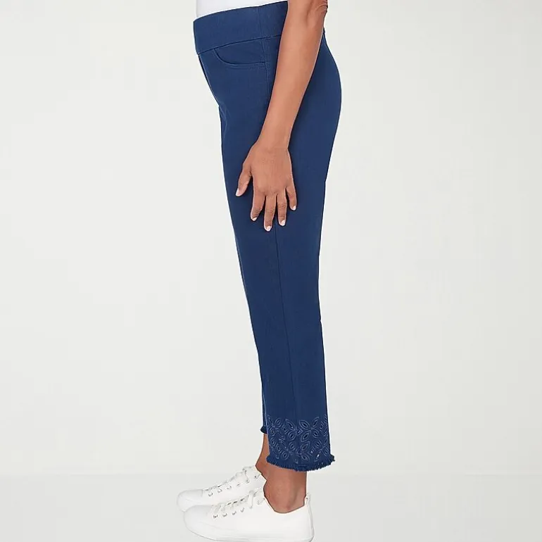 Alfred Dunner Mykonos Womens Straight Mid Rise Pull-On Pant