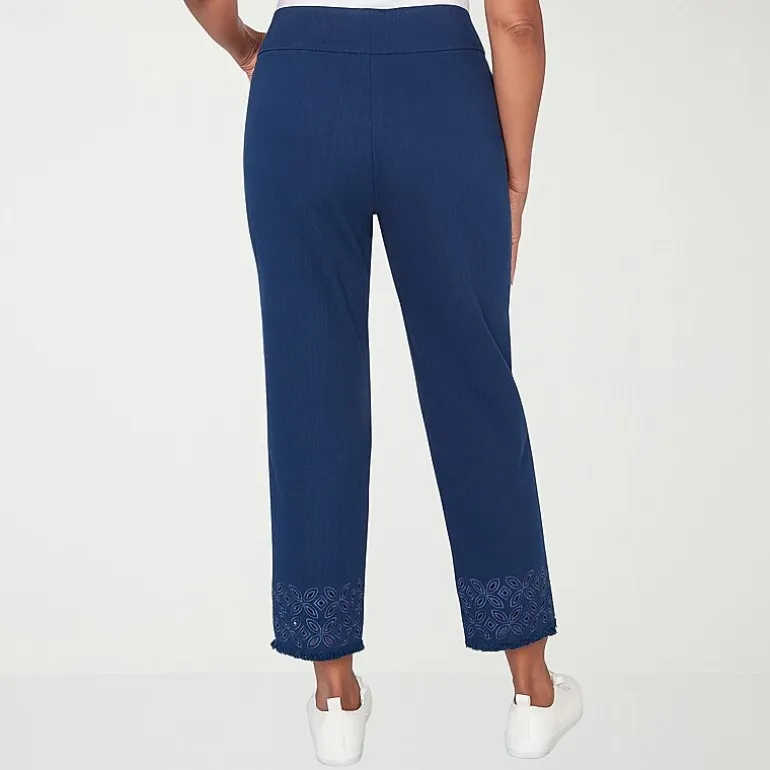 Alfred Dunner Mykonos Womens Straight Mid Rise Pull-On Pant