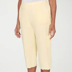 Alfred Dunner Out Of The Blue Womens Straight Capri Pant