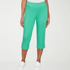 Alfred Dunner Resort Living Womens Straight Capri Pant