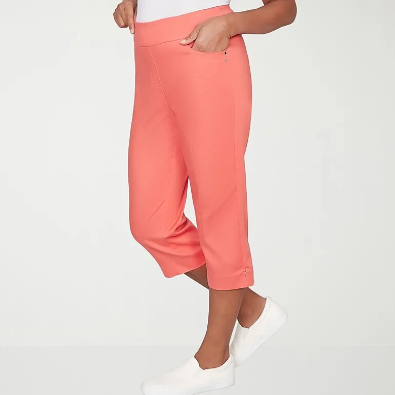 Alfred Dunner Resort Living Womens Straight Capri Pant
