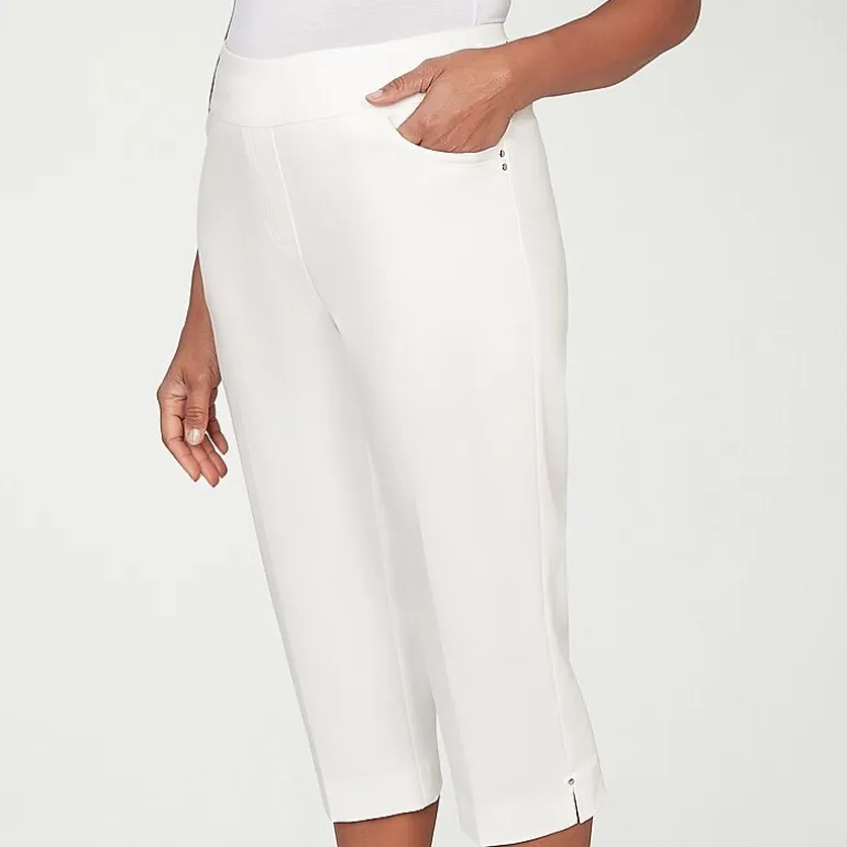 Alfred Dunner Resort Living Womens Straight Capri Pant