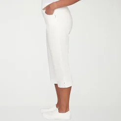 Alfred Dunner Resort Living Womens Straight Capri Pant