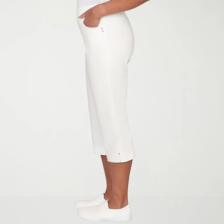 Alfred Dunner Resort Living Womens Straight Capri Pant