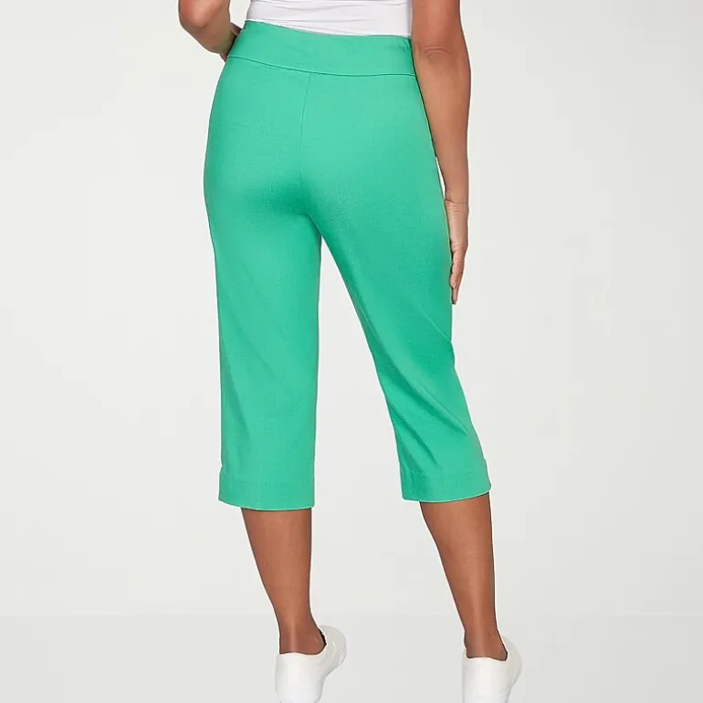 Alfred Dunner Resort Living Womens Straight Capri Pant