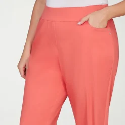 Alfred Dunner Resort Living Womens Wide Leg Capri Pant