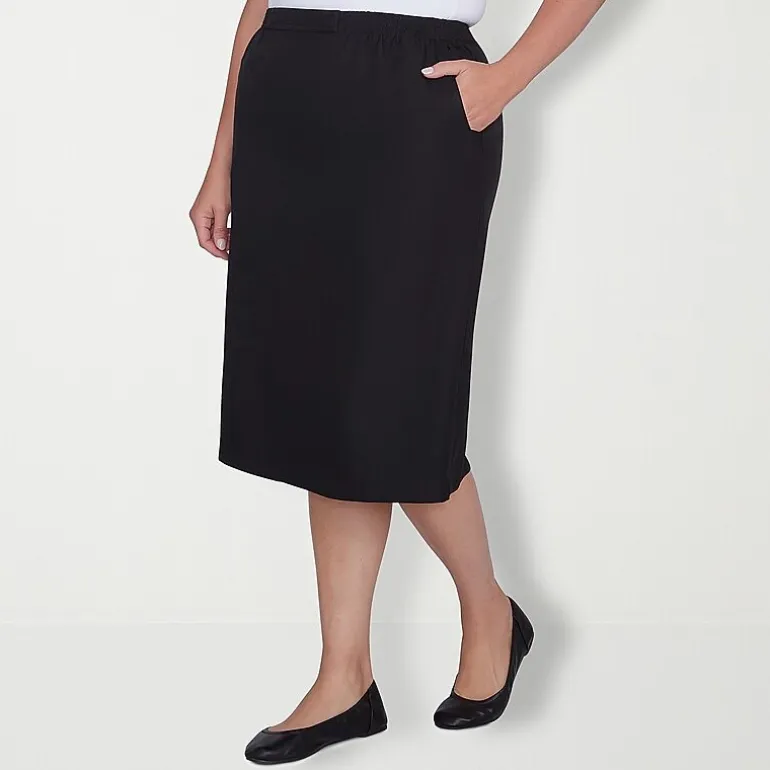 Alfred Dunner Suiting Womens Plus Pencil Skirt